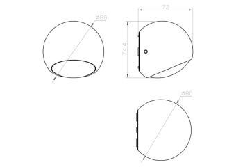 Светильник настенный Maytoni O032WL-L3B3K