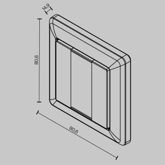 Настенная панель управления Maytoni Technical 721043