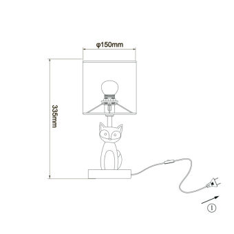 Детская настольная лампа Escada 10166/L Fox