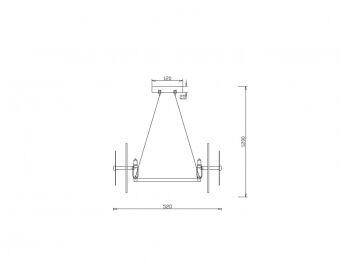 Подвесная люстра Freya FR5172PL-06BS