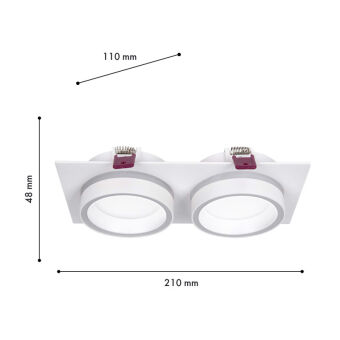 Встраиваемый светильник Favourite 4650-2C