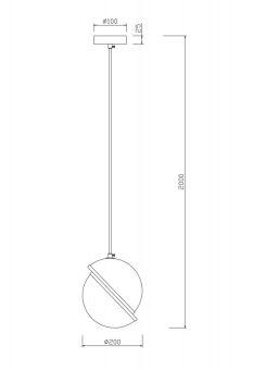 Подвесной светильник Freya FR5181PL-01BS