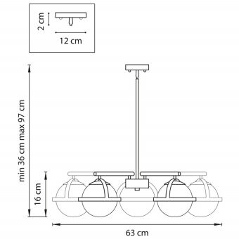 Люстра на штанге Lightstar 815257
