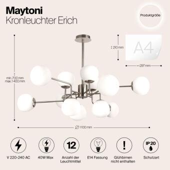 Люстра на штанге Maytoni MOD221-PL-12-N