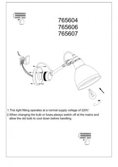 Бра Lightstar 765607