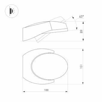 Светильник настенный Arlight 029979