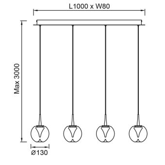Подвесная люстра Mantra 9214