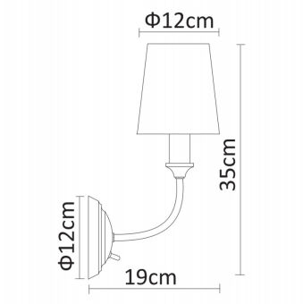 Бра ARTE Lamp A9022AP-1CC