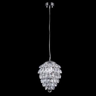 Подвесной светильник Crystal Lux CHARME SP1+1 LED CHROME/TRANSPARENT