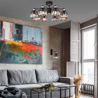 Люстра на штанге Eurosvet 70075/8 черный