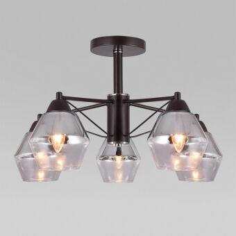 Люстра на штанге Eurosvet 70135/5 кофе