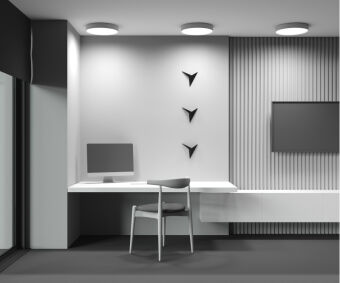 Накладной светильник Maytoni Technical C032CL-45W4K-RD-W