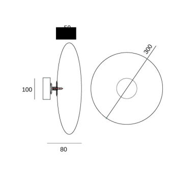 Бра Fluorite FL1020-1WH