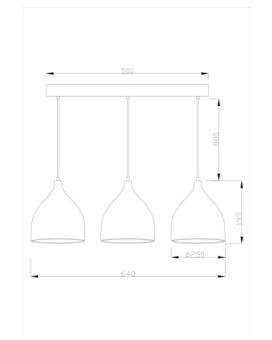 Подвесной светильник Moderli V1400-3P
