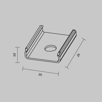 Заглушка профиля Maytoni Technical 642043