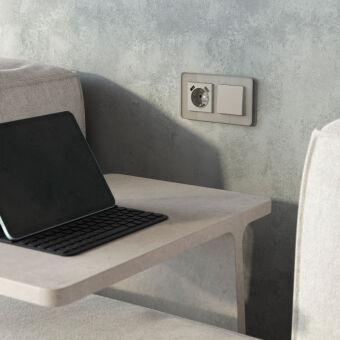 Выключатель Werkel W1212004 дымчатый