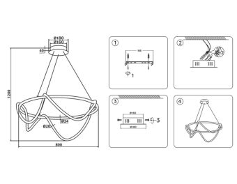Подвесной светильник Ambrella Light FL10508