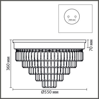 Накладная люстра LUMION 8266/8C