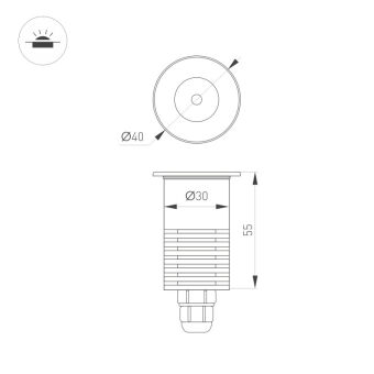 Тротуарный светильник Arlight 048820