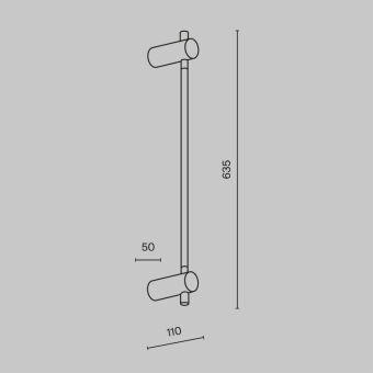 Бра Maytoni MOD413WL-L6B3K