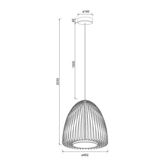 Подвесной светильник Mantra 9016