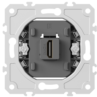 Механизм HDMI 2.0a, черный, разъем Type A 180° 4K Full HD @ 60 Hz 3D, HDR, серия DB