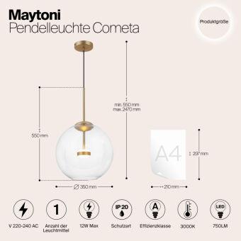 Подвесной светильник Maytoni MOD056PL-L12G3K