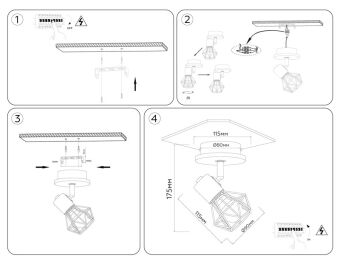 Накладной светильник Ambrella Light TR8751