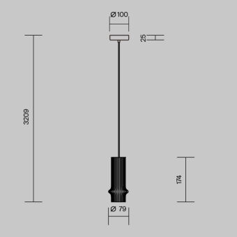 Подвесной светильник Maytoni MOD430PL-L5W3K1