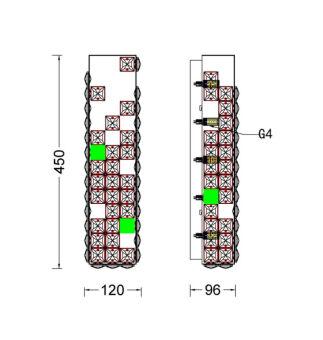 Бра Fluorite FL1106-5W