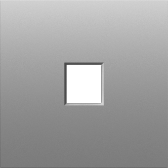 Накладка 1-я для розеток RJ45, TV, SAT, серый графит, серия S08