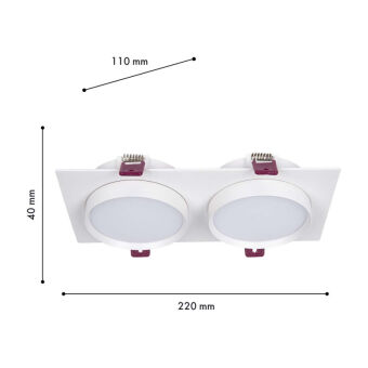 Встраиваемый светильник Favourite 4649-2C