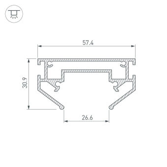Профиль для шинопроводов Arlight 039173