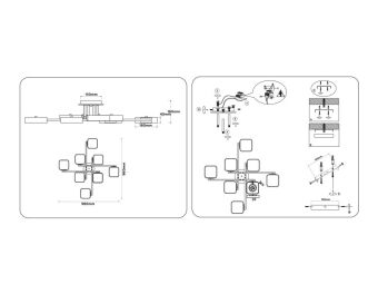 Накладная люстра Ambrella Light FL4889