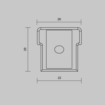 Заглушка профиля Maytoni Technical 642060