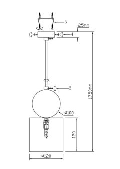 Подвесной светильник Fluorite FL1024-1P