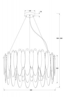 Подвесная люстра Freya FR5217PL-08FG
