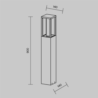 Садово-парковый светильник Maytoni O480FL-L12B3K1