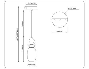 Подвесной светильник Ambrella Light LH53141