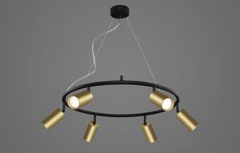 Подвесная люстра Crystal Lux CLT 015C6 D600 BL-GO