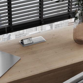 Лючки для розеток Werkel W8078065 серебряный