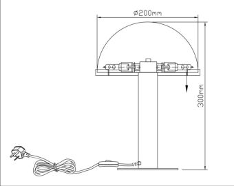 Настольная лампа Fluorite FL1033-3T