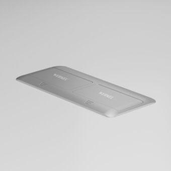 Лючки для розеток Werkel W8078065 серебряный