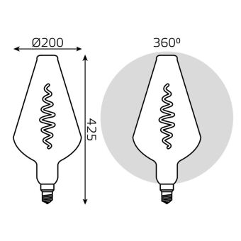 Светодиодная лампа Gauss 180802105