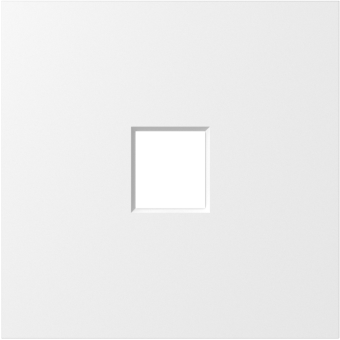 Накладка 1-я для розеток RJ45, TV, SAT, матовый белый, серия S08