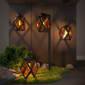 Подвесной уличный светильник Elektrostandard Ambra H (35133/H) чёрный