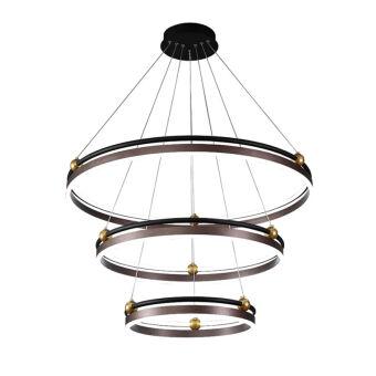 Каскадная люстра Crystal Lux FERNANDO SP158W LED COFFEE/BLACK