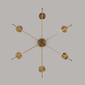 Люстра на штанге Eurosvet 60142/6 латунь