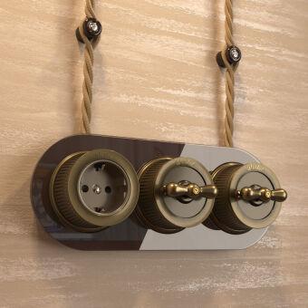 Розетка Werkel WL19-10-02 (Бронзовый)