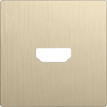 Клавиша/Накладка Werkel WL10-HDMI-CP шампань рифленый